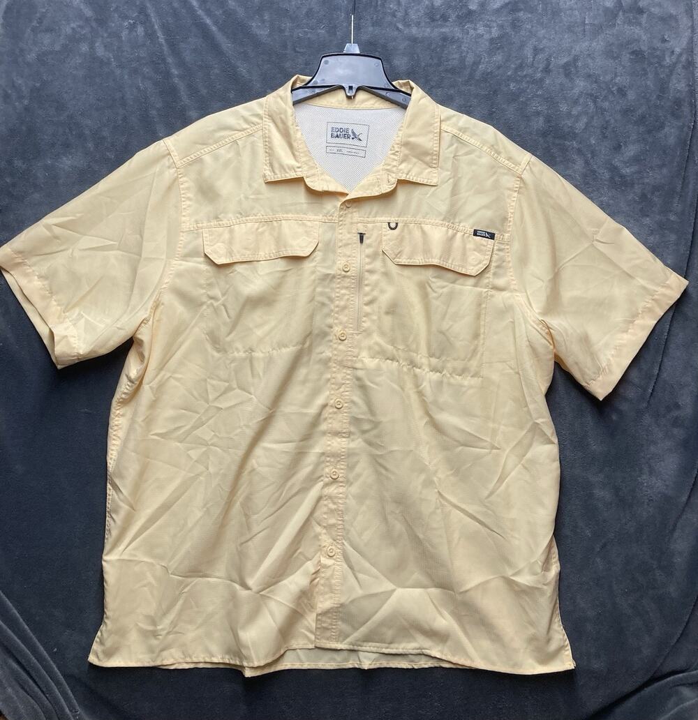 Eddie Bauer Ripstop Utility Shirt Men’s XXL UPF 50 Vented Fishing Hike Gorpcore